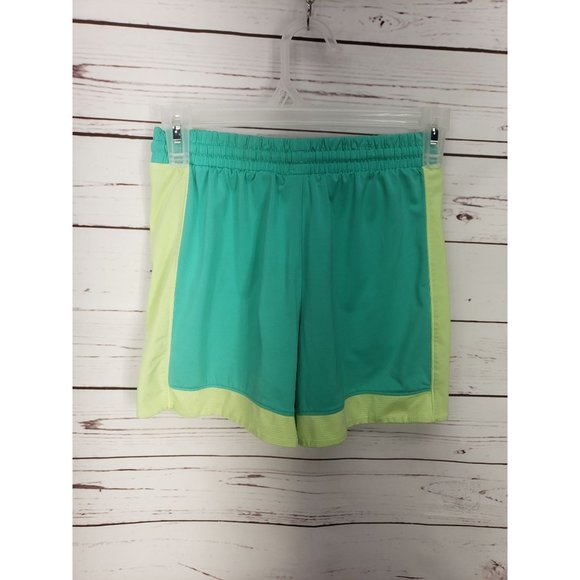 Under Armour Size M(10-12) Girls Blue Active Performance Loose Track Shorts - Picture 5 of 7